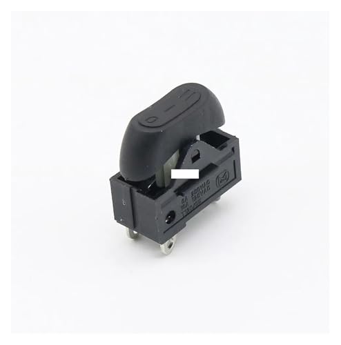 DQFOCPHHAA 1 peça KCD15-103/T Hair Dryer Switch 3 pinos Rocker Switch 3 Position ON-Off-ON Boat Shaped Switch(Nero)