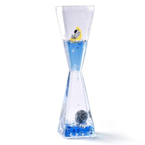 LZYWOD Timer – Reloj flotante con burbujas de movimiento con diseño líquido elegante, Roo Flip-Over Living Rooms, decoración para niños