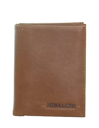 Portefeuille Arthur et Aston en cuir ref 51178 B Cognac 10 * 12 * 2