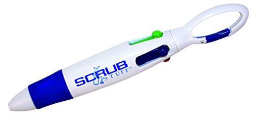 4-Color Chart Pen with Carabiner Clip