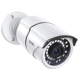 ZOSI 1080P Cámara de Vigilancia Exterior TVI/CVI/AHD/CVBS 4-en-1 para CCTV Kit de Videovigilancia, Visión Nocturna Clara