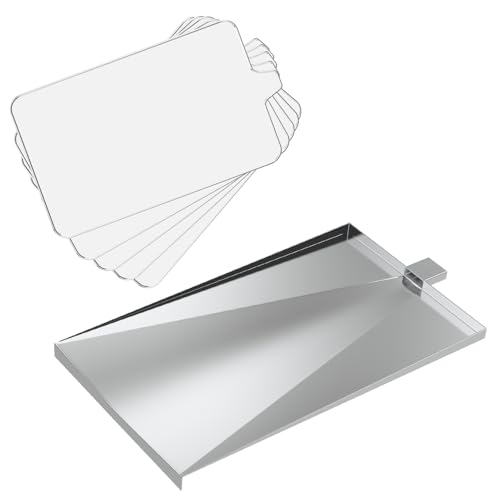 DELSbbq SUB025 Drip Tray for Traeger Grill, Bronson 20 BBQ055 Junior Elite 20 Tailgater 20 Drip Pan Replacement Parts Kit for Traeger Grease Tray TFB29PLB TFB29LZB TFB29LZA