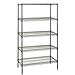 Quantum WR74-3660P-5 Wire Shelving Starter Kit, 60"W x 36"D x 74"H, 600 lbs Capacity, Carbon Steel, Epoxy Coated, Green, NSF