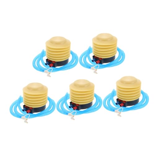 Balacoo Inflation Pump Set 5pcs Foot Pumps Air Mattress Inflator Portable Manual Air Pool Toy Inflator Quick Deflation