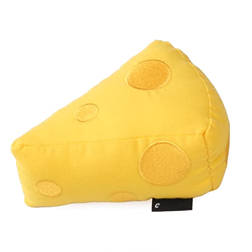CHEWFFON Hundespielzeug, Plüsch Quietschende Hundespielzeuge, Hund Geburtstag Spielzeug, Niedliches Geschenk Gefülltes Hundespielzeug, Spielzeug für kleine, mittlere und große Hunde-Käse