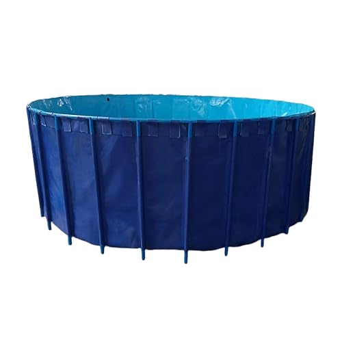 Piscina de lona de PVC para estanques con válvula de drenaje, ideal para la cría de peces, almacenamiento de agua y riego de jardín