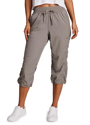 Image of RBX Active Capri Pants for Women Joggers Stretch Lightweight Women's Casual Pant Capri with Drawstring