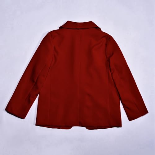 Girls Blazer Long Sleeve Shawl Collar Formal Blazers Suit Jacket Open Front Notched/Lapel Collar Suit Inner Pocket Kids4