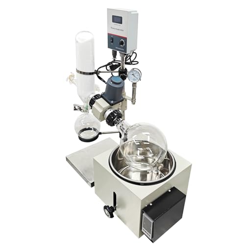 Image of 110V Laboratory Rotary Evaporator 3L Electric Vacuum Distillation System with 120mm Lift for Essential Oils & Lab,Precise Temperature Control