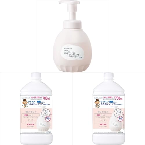 【セット品】キレイキレイ 薬用ハンドコンディショニングソープ本体+詰替 大容量 3点セット 手洗い・保湿ケア用