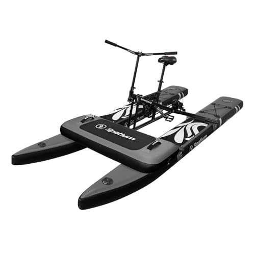 Spatium SUP Water Bike for Lake Inflatable Water Bikes 2.0,Pedal Boats,Fishing Boat Pedal Kayak,Water Sports Touring Kayaks,Fishing Kayaks+Mat Grey Color