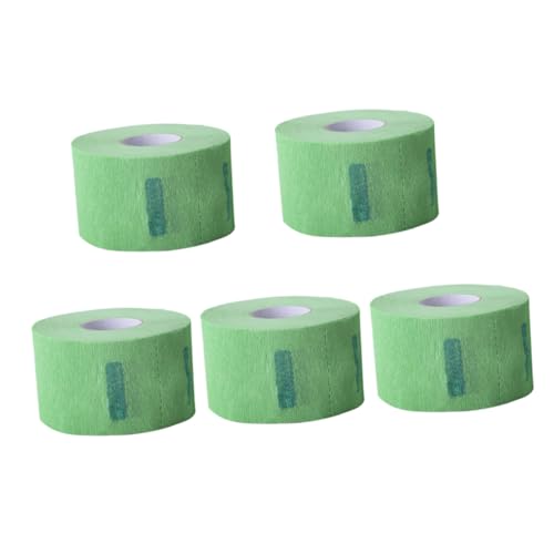 Housoutil 5 Rolos De Papel Para Pescoço De Cabeleireiro Papéis De Colar Descartáveis Tiras De Pescoç