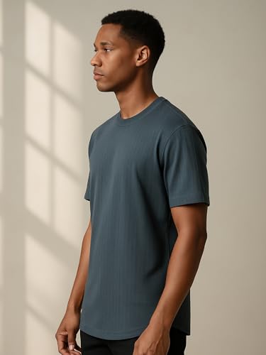 Image of Dollar Club Men's Cotton Round Neck Solid T-Shirt