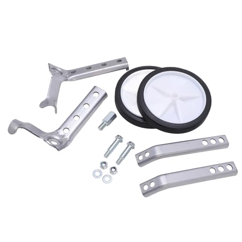 Ruedas de Entrenamiento para Bicicleta Infantil, 1 Par de Ruedas Auxiliares Ajustables para Bicicletas de 18 a 24 pulgadas (Gris) miniatura 7