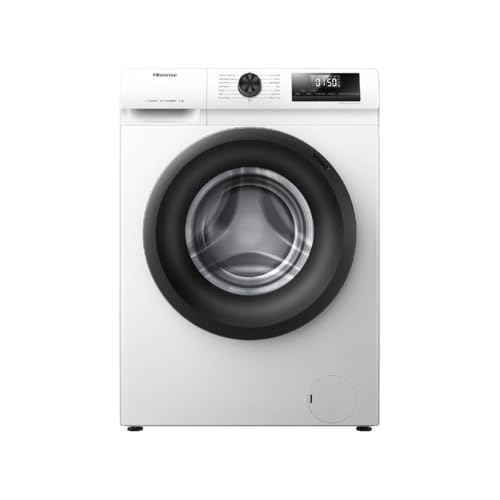 Hisense WFQP701219VM - Lavatrice, classe A, 7 kg, 1200 giri/min, altezza 84,5 cm x larghezza 59,5 cm, bianco