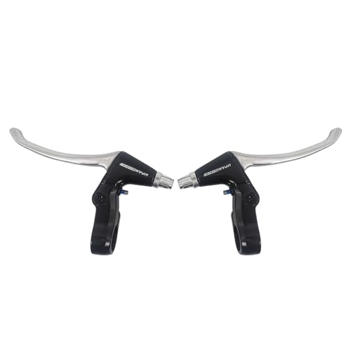 UPANBIKE Mountain Road Bicicletas BMX Bike Negro Plata FR7 Manillar Barra de freno Palanca (Plata)