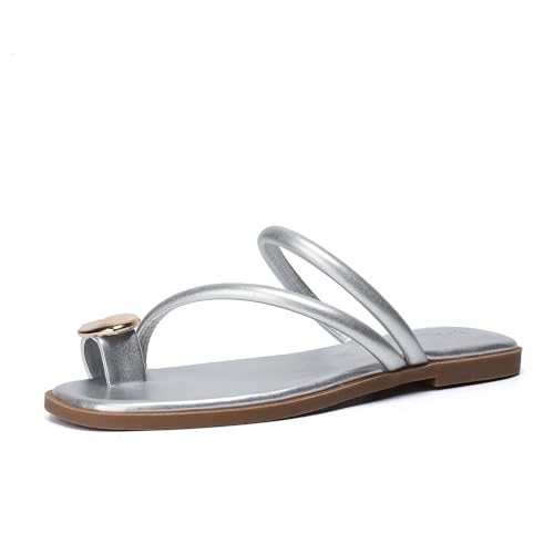 Stratuxx Kaze Women's Toe Ring Flat Sandals Open Toe Loop Dressy Thong - image 5
