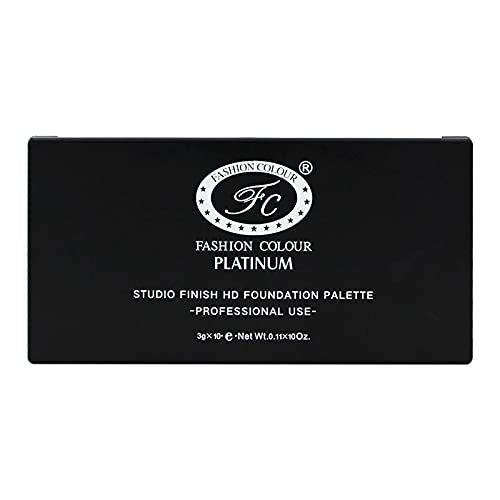 Image of Fashion Colour Studio Finish HD Foundation Palette- 10 High Definition Cream Makeup Shades