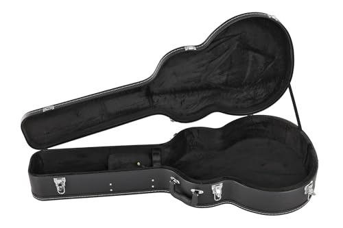 Étui en bois GEWA plastique noir housse guitare Jumbo Jazz 6 cordes