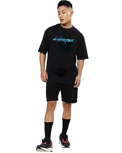 Image of Mens Oversized Printed Half Sleeve Branded Cotton T-Shirt for Mens || Back Printed t Shirts for Men || Oversized t Shirts for Men