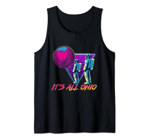 Es todo Ohio Funny Dank Meme 80s Vaporwave estilo de salida Camiseta sin Mangas