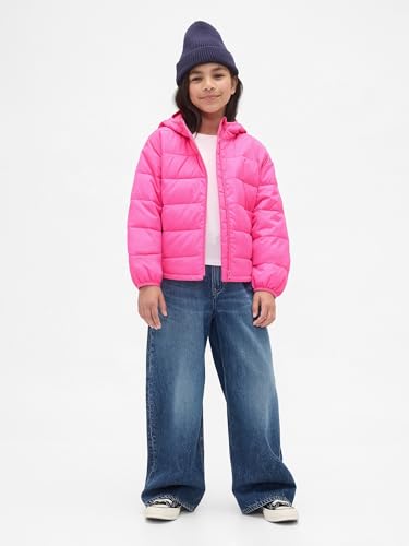 Image of GAP Girls' Logo Lightweight Puffer Jacket
