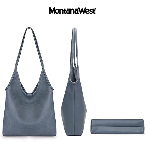 Image of Montana West Slouchy Hobo Bags for Women Soft Designer Shoulder Purses Ladies Top Handle Handbag