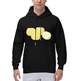 [ZKCASA] パーカー メンズ 長袖 秋の味覚の梨 スウェット 綿100% 柔ら 快適 秋服 大きいサイズ カジュアル おしゃれ ゆったり アウター フード付き プルオーバー シャツ XL