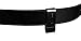 Handcuff Strap Black Leather High Gloss with Black Safety Snap