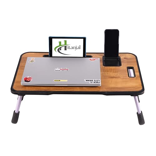 Image of Study Table Bed Table Premium Laptop Table /Foldable and Portable Wooden /Writing Desk for Office /Home /School (A NEW Wood)