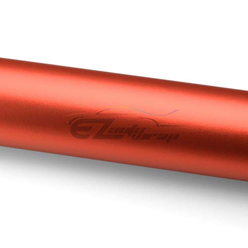 Free Tool Kit Satin Chrome Orange Car Vinyl Wrap Sticker Decal Sheet With Air Release Bubble Free Self Adhesive Peel And Stick - 12"X60" (1Ft X 5Ft) #TOP2