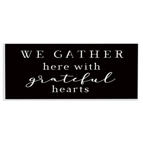 Grateful Hearts Family, 7 x 17 Inch Mounted Print on Wall Plaque