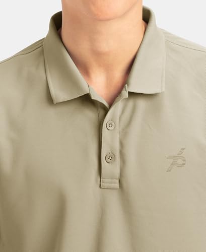 Image of Jockey AM38 Men's Microfiber Fabric Solid Half Sleeve Polo T-Shirt with StayDry & StayFresh Technology