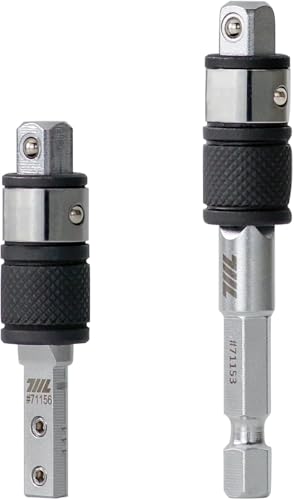 711L 1/4インチ 六角から差込角 変換ソケット 2 in 1 エクステンションコンボ – 六角エンド1個・フラットエンド1個 – マルチツール・1/4インチアダプター対応