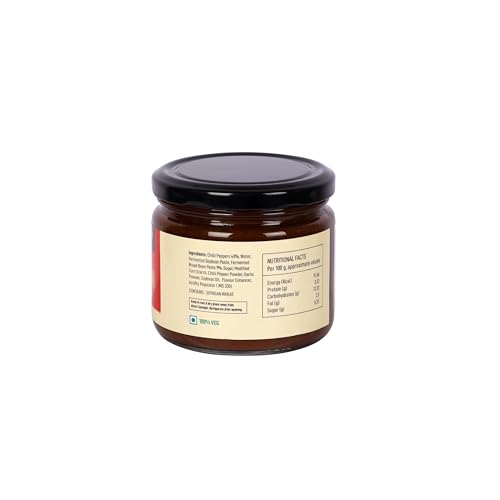 Bun Maska Chilli Bean Sauce | Chinese Sauce | Fresh Ingredients | Ready to Cook | Made in Small Batches | Get Restaurant Style Taste in Just 10 Minutes | Spicy (ChilliBean Sauce) (300g)