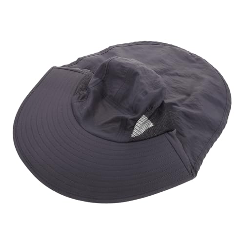 Mipcase Protection Wide Brim Fishing Hat Lightweight Quick Dry Outdoor Sun Hat for Men Women Portable Bucket Cap for Hiking Beach and Camping Activities Dark Grey