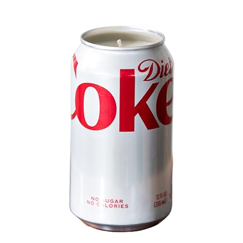 Diet Cola Soda Candle, Real Soda Can, Cola Scent, Gift for Birthday, Christmas, or Holiday, Unique Gift for Diet cola soda Lover, Hand Poured Soy Wax Blend
