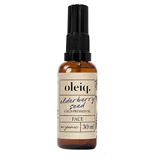OLEIQ Holunderöl. Hautpflege oil für straffere und lebendigere Haut. Vegan Naturkosmetik für Frauen und Männer. Größe 30 ml Cover
