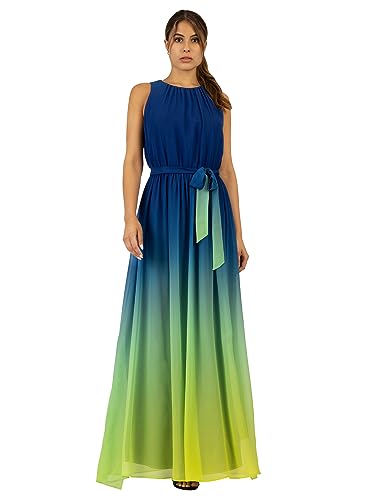 ApartFashion Damen Maxikleid Formales Abendkleid, Blau/Mehrfarbig, 42