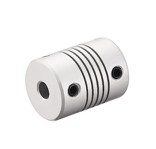 Rigid Coupling,Stainless Steel Rigid Coupling 1pcs Aluminum Alloy Shaft Coupling Flexible Coupler Motor Connector Joint L25xD19