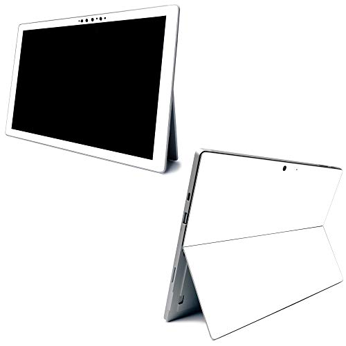 Image of MightySkins Carbon Fiber Skin for Microsoft Surface Pro 7 - Solid White | Textured Carbon Fiber Finish | Easy to Apply, Remove, and Change Styles | Made in The USA (CF-MISURPR7-Solid White)