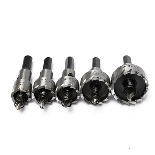 Set de 5 brocas sierra con punta de carburo HSS miniatura 5