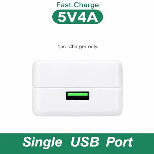 Image of Original 65w | USB Charger | Wall Adapter for Fast Charging | Turbo Flash Adapter | Compatible with Op po Reno5 F Op po Joy 3 & More | (Only Adapter)