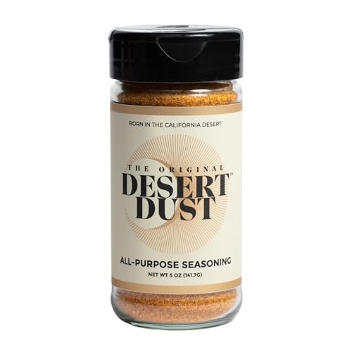 Desert Dust All-Purpose Seasoning – Smoky, Earthy &amp; Sweet with Organic Date Sugar | Versatile Rub for Steak, Chicken, Fish, Veggies &amp; More | Gourmet BBQ &amp; Grilling Spice Blend (5oz,Original)
