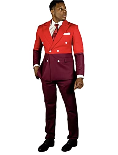 Smoking quotidien décontracté homme ensemble deux pièces veste revers croisé