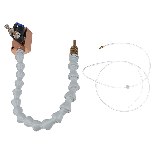 Operitacx Mist Coolant Spray System for Cnc Lathe Multi Function Cooling Chip Blowing Enhance Cutting Speed Reduce Waste Compatible with Milling Drilling Applications