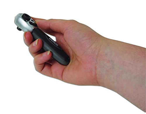 Laser 3723 Stubby Ratchet & Bit Driver 1/4"D, Chrome - Image 2