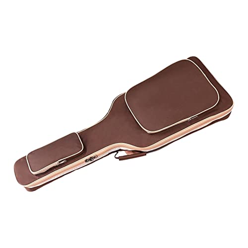 Generic Capa Violão Estojo para guitarra elétrica Oxford Almofada com tiras duplas com alça de transporte Estojo para violão acústico de algodão 7mm Saco de performance
