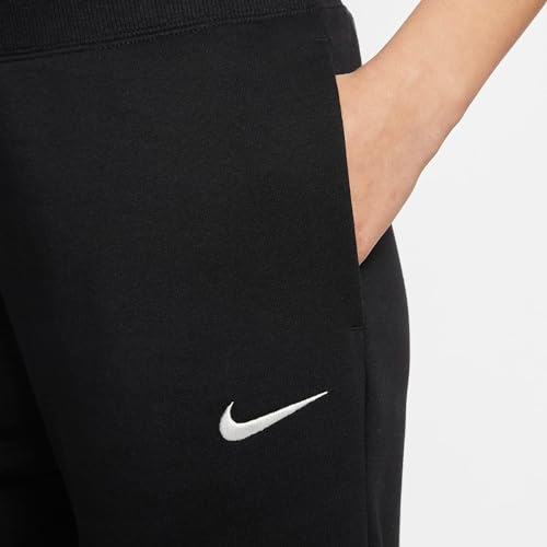 Nike Sportswear Phoenix Fleece Women's High-Waisted Joggers, Black/Sail, XS Regular US3