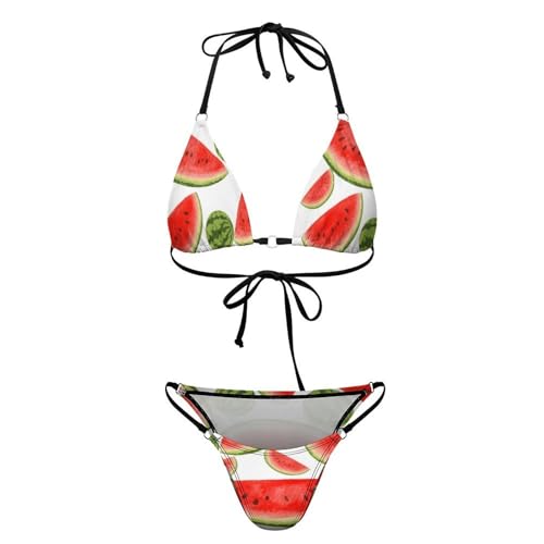 Women's Girls Two Pieces Bikini Sets High Waist Bra Sets4